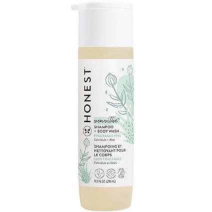 The Honest Company 2-in-1 Baby Shampoo & Body Wash – Fragrance Free, 10 fl oz
