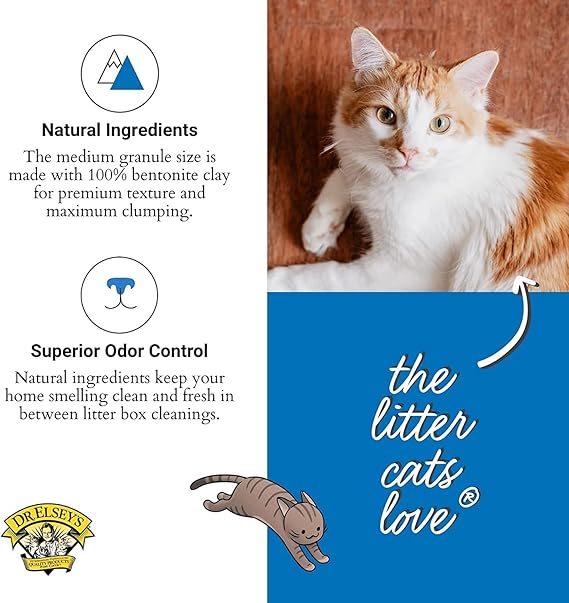 Dr. Elsey's Ultra Unscented Clumping Clay Cat Litter – 40 lb