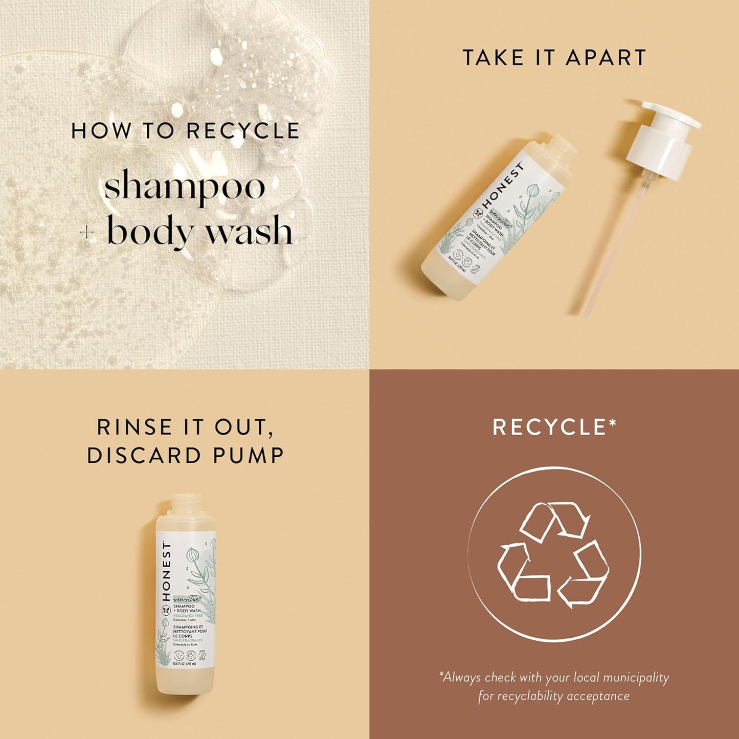 The Honest Company 2-in-1 Baby Shampoo & Body Wash – Fragrance Free, 10 fl oz