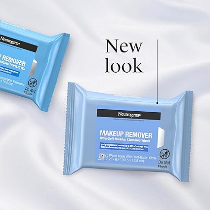 Neutrogena Makeup Remover Wipes | Ultra-Soft Cleansing Towelettes | 50 Count (2 Pack).