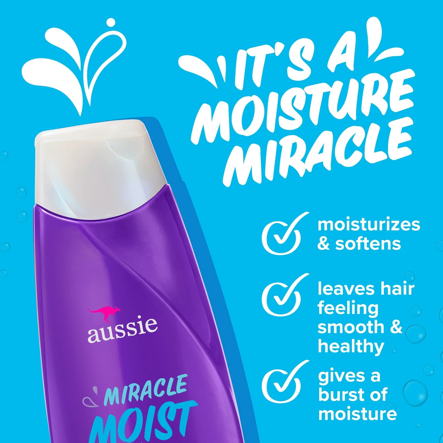 Aussie Miracle Moist Conditioner for Dry Hair – 12.1 oz.