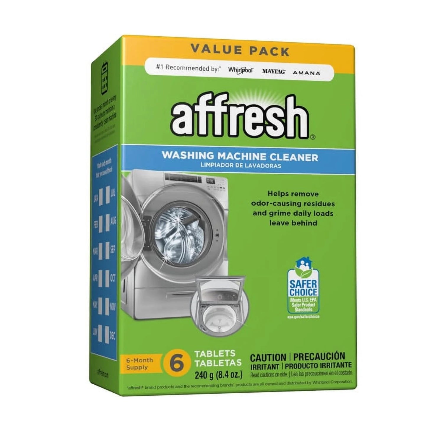 Affresh Washing Machine Cleaner, Cleans Front Load and Top Load Wash - 6 Tablets.