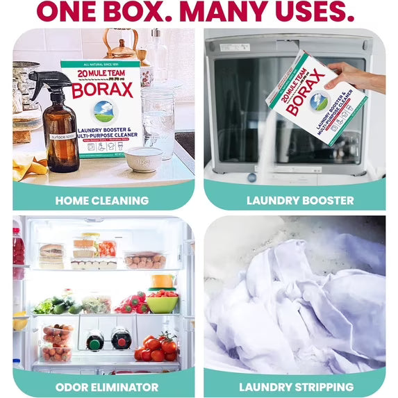 Borax 20 Mule Team Detergent Booster & Multipurpose Cleaner, 65 oz