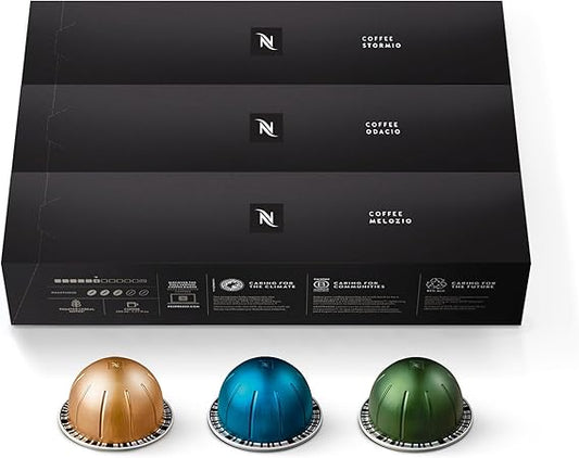 Nespresso Vertuo Coffee Pods Variety Pack – 30 Count | 7.8 oz VertuoLine Capsules