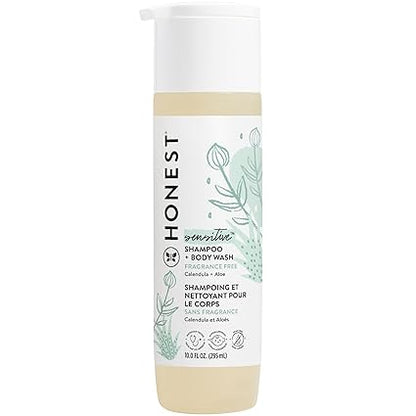 The Honest Company 2-in-1 Baby Shampoo & Body Wash – Fragrance Free, 10 fl oz