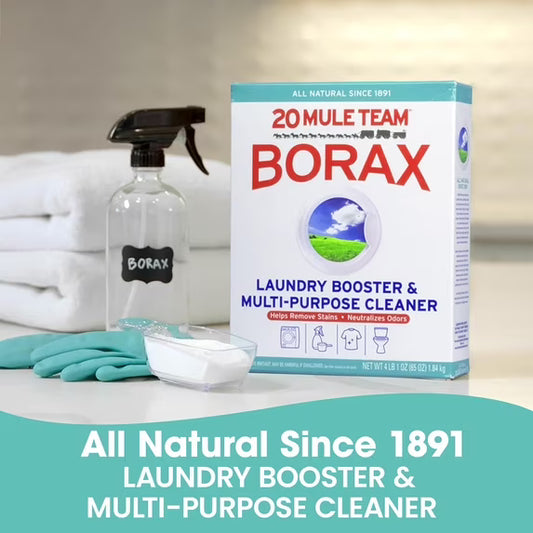 Borax 20 Mule Team Detergent Booster & Multipurpose Cleaner, 65 oz