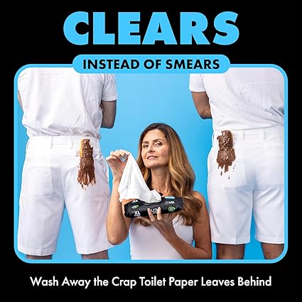 DUDE Wipes Flushable Wet Wipes | Unscented 6 Pack, 288 Extra Large.