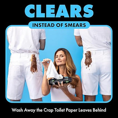 DUDE Wipes Flushable Wet Wipes | Unscented 6 Pack, 288 Extra Large.