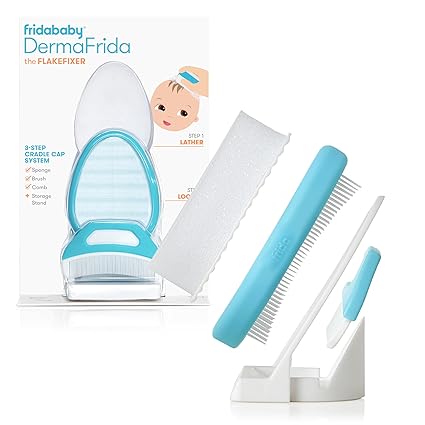 Frida Baby 3-Step Cradle Cap System | Gentle Baby Scalp Care for Cradle Cap Treatment