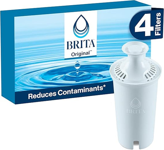 Brita Standard Water Filter | BPA-Free Replacement Filters | 40 Gallons, 4 Pack