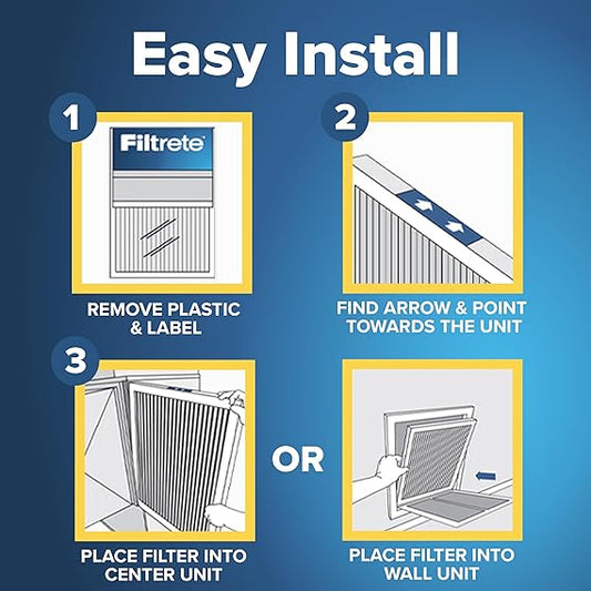 Filtrete 20x25x1 AC Furnace Air Filter | MPR 300, MERV 5, 3-Month Pleated Electrostatic HVAC Filter, 6 Pack