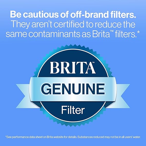 Brita Standard Water Filter | BPA-Free Replacement Filters | 40 Gallons, 4 Pack