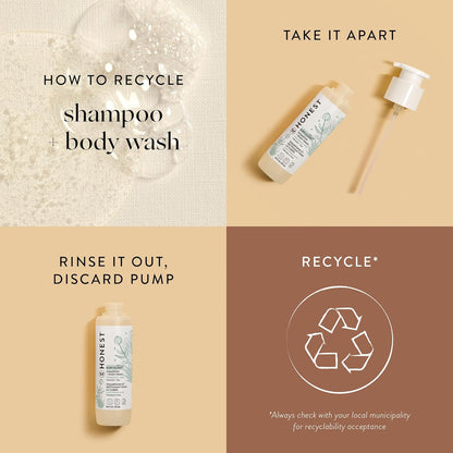 The Honest Company 2-in-1 Baby Shampoo & Body Wash – Fragrance Free, 10 fl oz