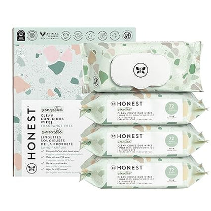 The Honest Company Clean Conscious Baby Wipes, 288 Count