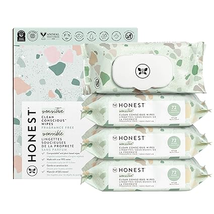 The Honest Company Clean Conscious Baby Wipes, 288 Count