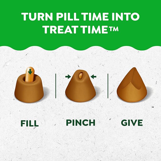 Greenies Pill Pockets for Dogs – Large Size, 60 Soft Treats, 15.8 oz