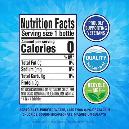Pure Life Purified Water Bottles – 8 fl oz, 24 Pack