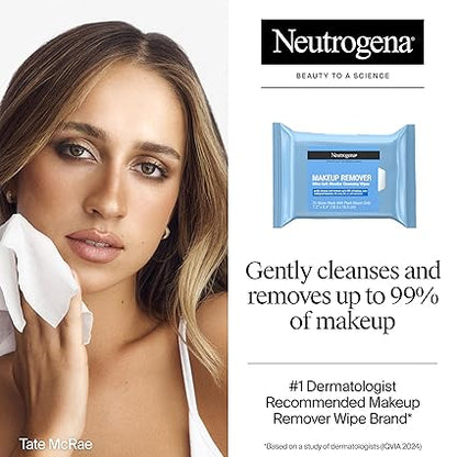 Neutrogena Makeup Remover Wipes | Ultra-Soft Cleansing Towelettes | 50 Count (2 Pack).