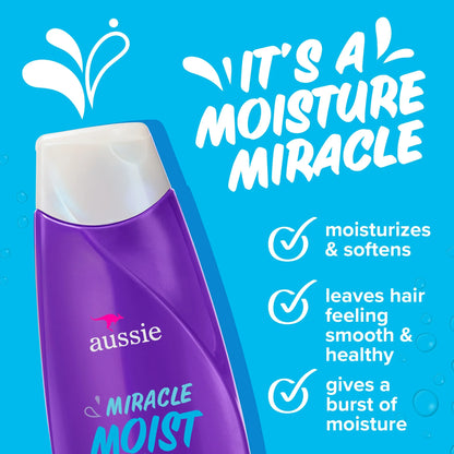 Aussie Miracle Moist Conditioner for Dry Hair – 12.1 oz.