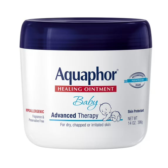 Aquaphor Baby Healing Ointment | Advanced Therapy Skin Protectant | 14 oz Jar.