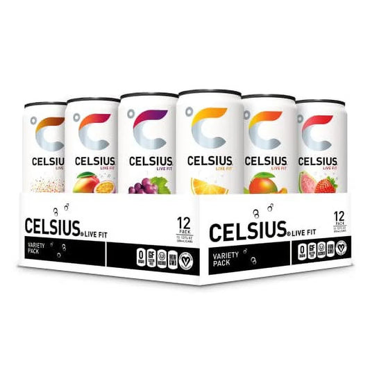 CELSIUS Energy Drink Variety Pack | Assorted Flavors | 12 fl oz Cans, Pack of 12.