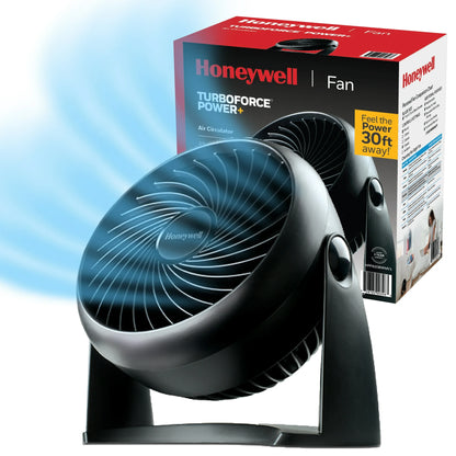 Honeywell TurboForce HT-900 Fan | 11-Inch Quiet Personal Table Fan with 90° Pivot.