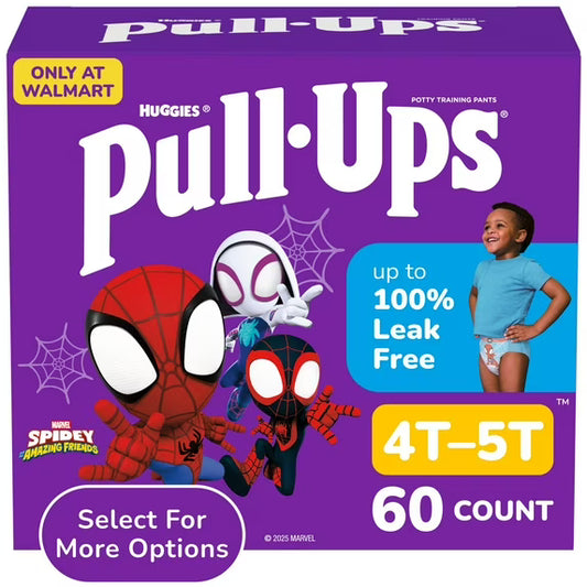 Pull-Ups Boys' Potty Training Pants, 4T-5T (38-50 lbs), 60 Count (Select for More).