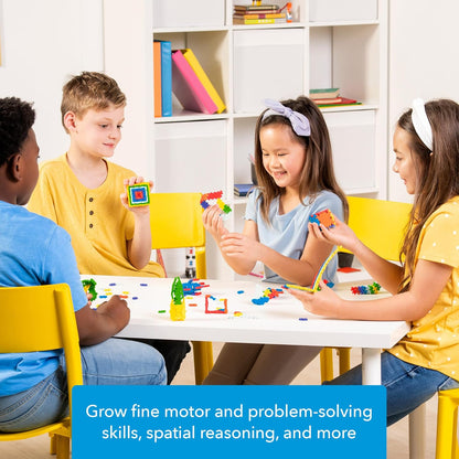 Plus-Plus 240-Piece Interlocking Building Blocks for Kids, Open-Ended STEM Construction Toys, Mini Classroom Manipulatives