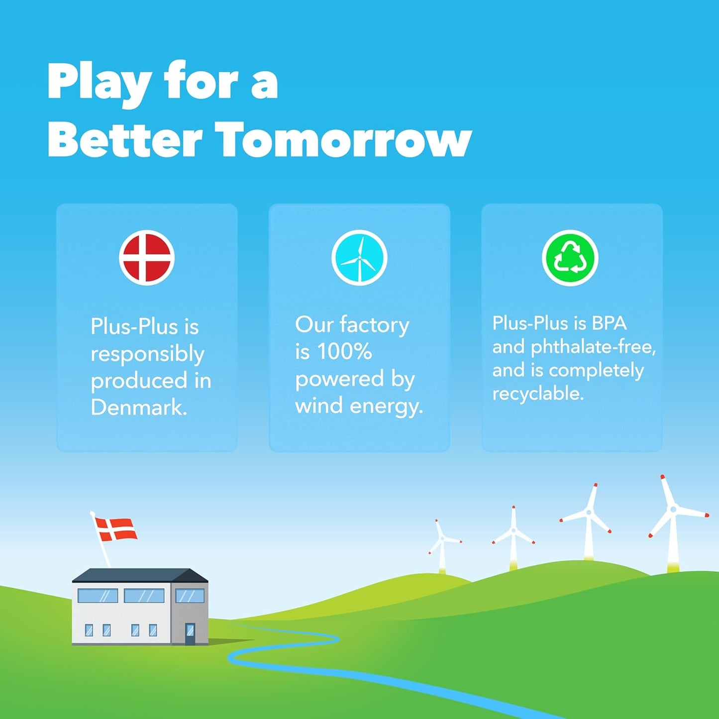 Plus-Plus Travel Case Building Set, 100 Mini Interlocking Blocks + Baseplate, Open-Ended 3D STEM Toy for Kids – Basic Mix