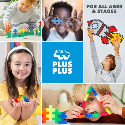Plus-Plus Puzzle by Number – Flying Ace Peanuts Edition, 275-Piece Interlocking Mini Blocks, 2D STEM Puzzle Toy for Kids