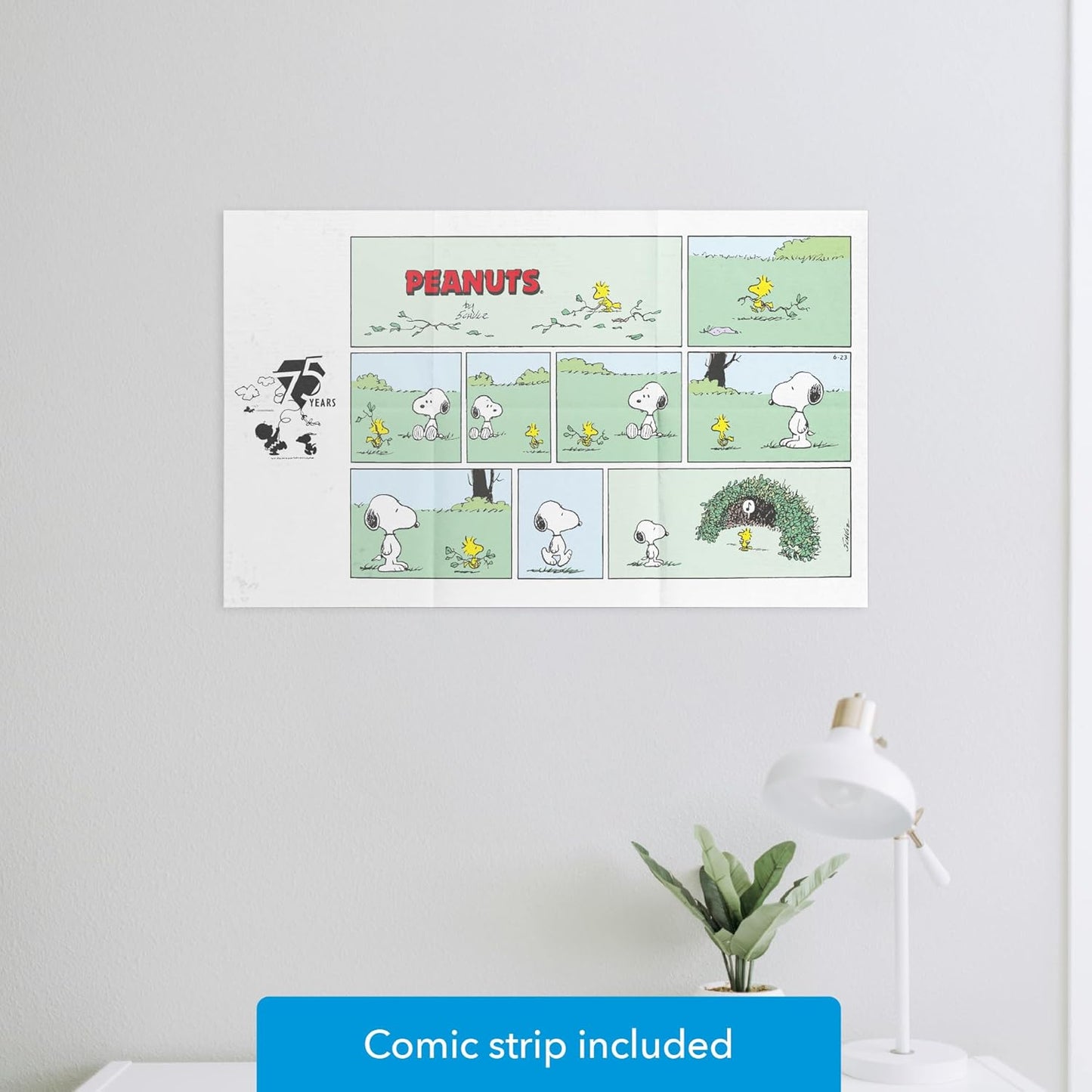 Plus-Plus Puzzle by Number, 275-Piece STEM Mini Building Block Set, 2D Puzzle Activity for Kids, Peanuts Merchandise - Woodstock