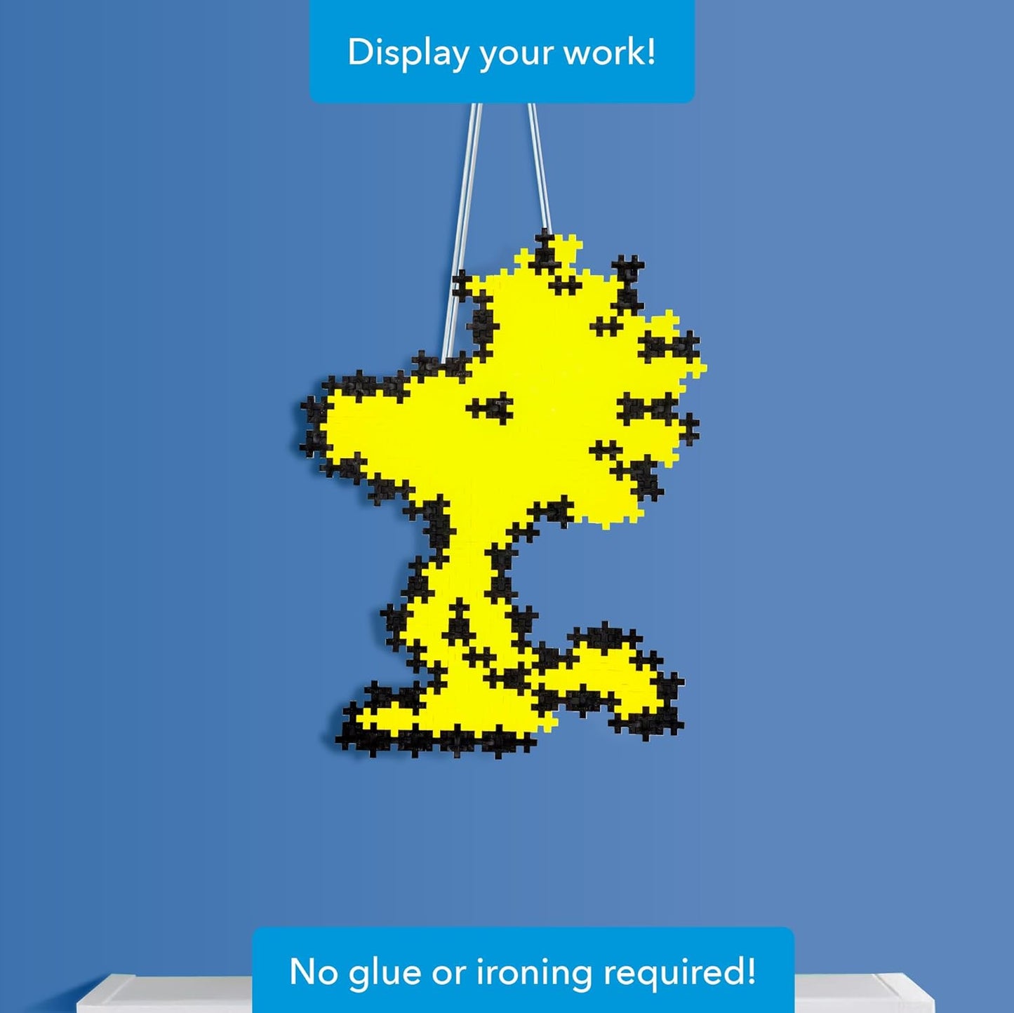 Plus-Plus Puzzle by Number, 275-Piece STEM Mini Building Block Set, 2D Puzzle Activity for Kids, Peanuts Merchandise - Woodstock