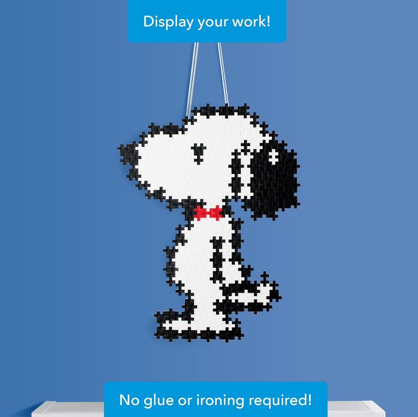 Plus-Plus Puzzle by Number – Snoopy Peanuts Edition, 275-Piece Interlocking Mini Blocks, 2D STEM Puzzle Toy for Kids