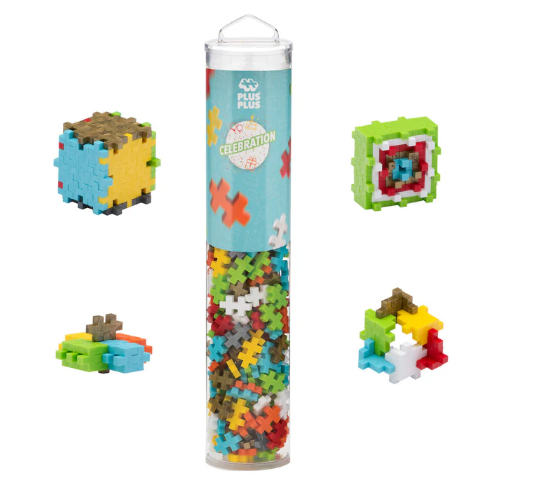 Plus-Plus 240-Piece Interlocking Building Blocks for Kids, Open-Ended STEM Construction Toys, Mini Classroom Manipulatives
