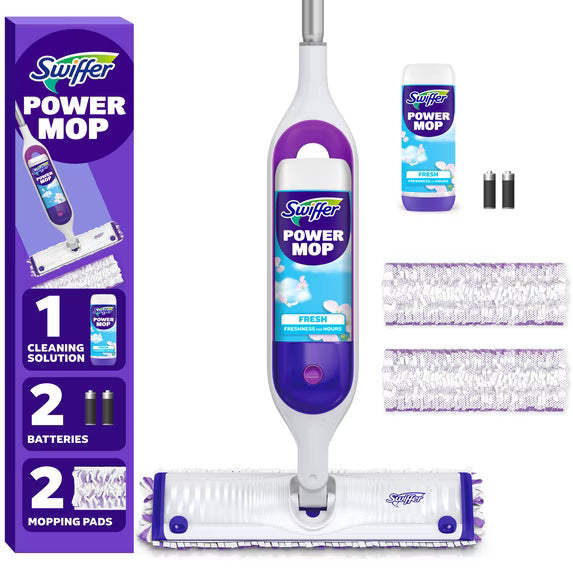 Swiffer Power Mop Tile, Vinyl, Floor, Wood, Cleaning Set