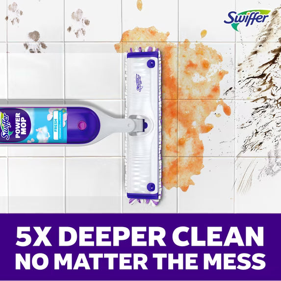 Swiffer Power Mop Tile, Vinyl, Floor, Wood, Cleaning Set