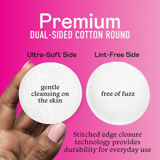 Swisspers Premium Cotton Rounds – 100% Pure Chlorine-Free Cotton, 100 Count.